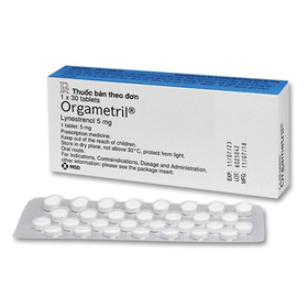 Thuốc Orgametril 5mg trị đa kinh, rong kinh (1 vỉ x 30 viên)