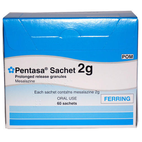 Thuốc Pentasa 2g Ferring điều trị viêm loét đại tràng, tá tràng (60 gói)
