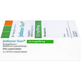 Thuốc Jardiance Duo 12.5mg/850mg Boehringer điều trị tiểu đường type 2