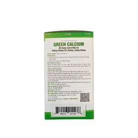 Thực phẩm bảo vệ sức khỏe GREEN CALCIUM (100 viên)