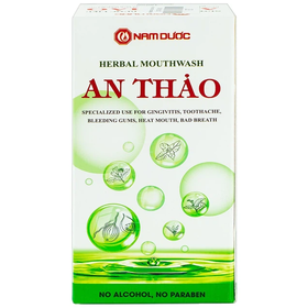 Nước súc miệng Dược Liệu An Thảo hỗ trợ viêm lợi chảy máu chân răng, đau răng (250ml)