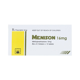 Thuốc Menison 16mg Pymepharco giảm viêm, giảm đau, chống dị ứng (30 viên)