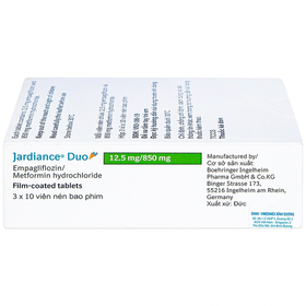 Thuốc Jardiance Duo 12.5mg/850mg Boehringer điều trị tiểu đường type 2