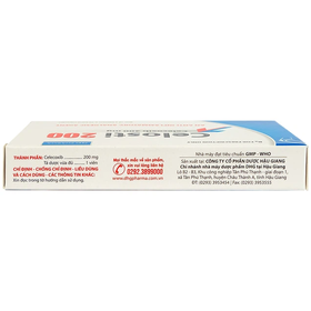Thuốc Celosti 200mg DHG giảm đau, kháng viêm xương khớp (2 vỉ x 10 viên)