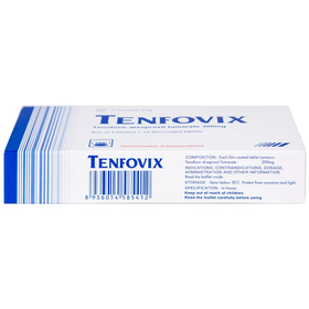 Thuốc Tenfovix 300mg Pymepharco điều trị nhiễm HIV, viêm gan siêu vi B (30 viên)