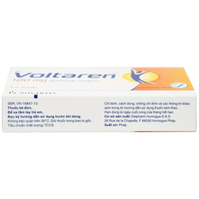 Thuốc Voltaren 100mg Novartis điều trị viêm khớp dạng thấp (5 viên)