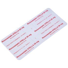 Thuốc Rosuvastatin Stella 20mg điều trị rối loạn lipid máu (3 vỉ x 10 viên)