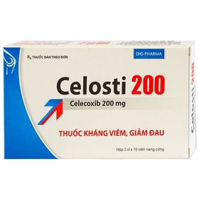 Thuốc Celosti 200mg DHG giảm đau, kháng viêm xương khớp (2 vỉ x 10 viên)