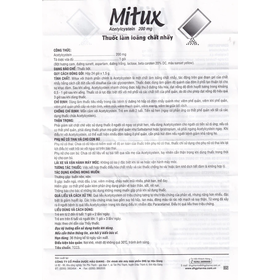 Thuốc Mitux 200mg DHG làm loãng chất nhầy đường hô hấp (24 gói)