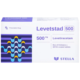 Thuốc Levetstad 500mg Stada điều trị động kinh cục bộ (30 viên)