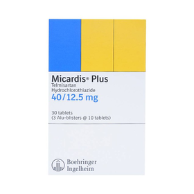 Thuốc Micardis Plus 40/12.5mg Boehringer điều trị bệnh tăng huyết áp (30 viên)