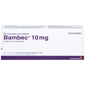 Thuốc Bambec 10mg AstraZeneca điều trị hen phế quản, co thắt phế quản (30 viên)
