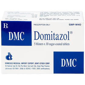 Thuốc Domitazol Domesco điều trị nhiễm trùng đường tiết niệu (5 vỉ x 10 viên)