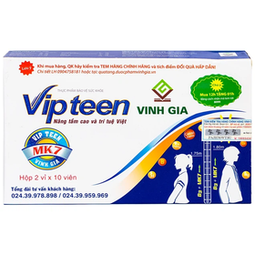 Thực phẩm bảo vệ sức khỏe Vipteen (2 vỉ x 10 viên)