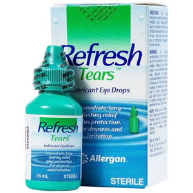 Thuốc nhỏ mắt Refresh Tears hỗ trợ làm dịu nhất thời cảm giác nóng rát, khó chịu (15ml)