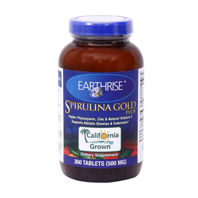 Thực phẩm bảo vệ sức khỏe tảo mặt trời Earthrise Spirulina Gold Plus (360viên)