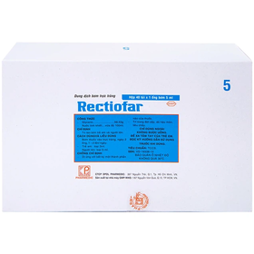 Thuốc Rectiofar hỗ trợ điều trị táo bón ở người lớn (40 ống x 5ml)
