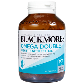 Thực phẩm bảo vệ sức khỏe Blackmores Omega Double High Strength Fish Oil (90 viên)