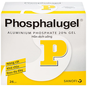 Thuốc Phosphalugel giảm độ axit của dạ dày (26 gói x 20g)