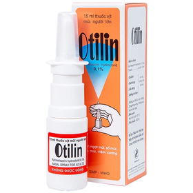 Thuốc xịt mũi Otilin 0.1% điều trị ngạt mũi, viêm xoang (15ml)