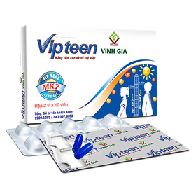 Thực phẩm bảo vệ sức khỏe Vipteen (2 vỉ x 10 viên)