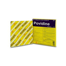 Miếng gạc tẩm thuốc Povidine Pharmedic sát trùng vết thương (10 miếng x 10cm x 3g)