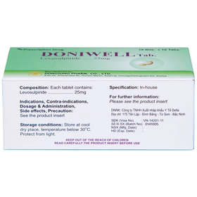 Thuốc Doniwell 25mg Kyung Dong điều trị tâm thần phân liệt (10 vỉ x 10 viên)