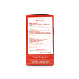 Thực phẩm bảo vệ sức khỏe Liver Detox (60 viên)