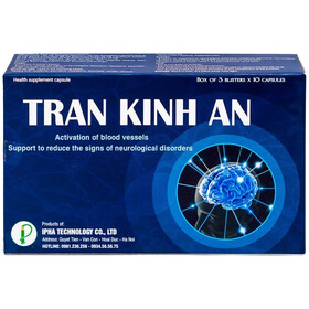 Thực phẩm bảo vệ sức khoẻ viên nang Trấn Kinh An (hộp 3 vỉ x 10 viên)