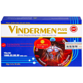 Thực phẩm bảo vệ sức khỏe Vindermen Plus (30 viên)