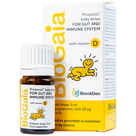 Thực phẩm bảo vệ sức khỏe BioGaia Protectis Baby Drops With Vitamin D3 (5ml)