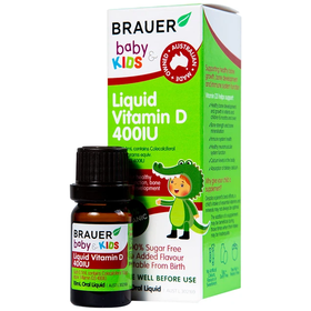 Thực phẩm bảo vệ sức khỏe Brauer Baby Kids Liquid Vitamin D 400IU (10ml)