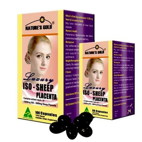 Thực phẩm bảo vệ sức khỏe Luxury Iso Sheep Placenta Nature&#039;s Gold (100 viên)