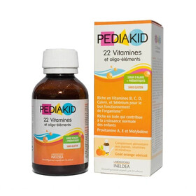 Thực phẩm bảo vệ sức khỏe Pediakid 22 Vitamines Et Oligo - Éléments (125ml)