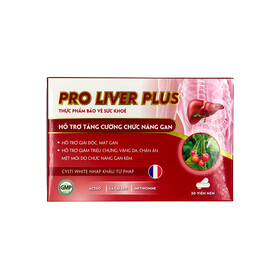 Thực phẩm bảo vệ sức khỏe Pro Liver Plus (30 viên)
