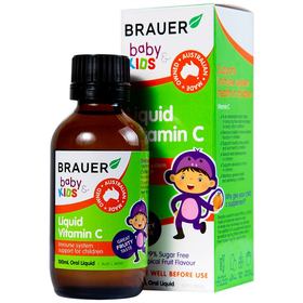 Thực phẩm bảo vệ sức khỏe Brauer Baby Kids Liquid Vitamin C (100ml)