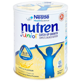 Sữa bột Nestle Nutren Junior hỗ trợ hệ tiêu hóa giúp trẻ hấp thu dinh dưỡng (850g)