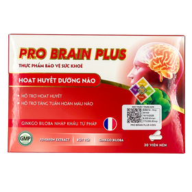 Thực phẩm bảo vệ sức khỏe Pro Brain Plus (30 viên)