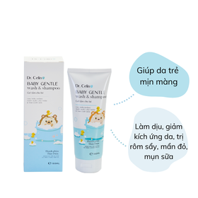Gel tắm gội Dr. Celine Baby Gentle Wash & Shampoo làm sạch nhẹ nhàng cho da trẻ sơ sinh (180ml)