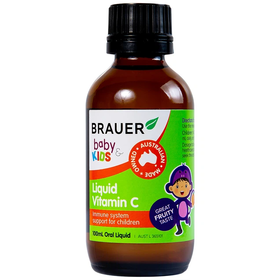 Thực phẩm bảo vệ sức khỏe Brauer Baby Kids Liquid Vitamin C (100ml)