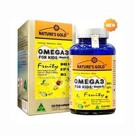 Thực phẩm bảo vệ sức khỏe Omega 3 For Kids + Vitamin D3 - Nature&#039;s Gold (125 viên)