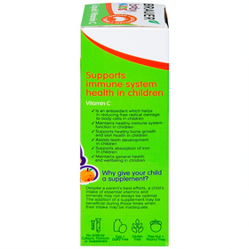 Thực phẩm bảo vệ sức khỏe Brauer Baby Kids Liquid Vitamin C (100ml)
