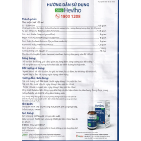 Thực phẩm bảo vệ sức khỏe siro Heviho (100ml)