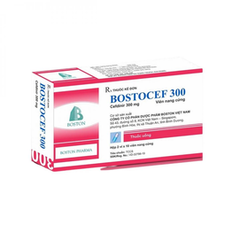 Thuốc Bostocef 300mg Boston điều trị nhiễm khuẩn (2 vỉ x 10 viên)