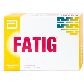 Dung dịch uống Fatig Abbott hỗ trợ điều trị suy nhược chức năng (2 vỉ x 10 ống)