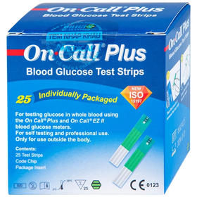 Que thử đường huyết On Call Plus (25 que)