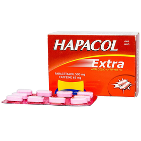 Thuốc Hapacol Extra giúp giảm đau đầu, đau họng (100 viên)