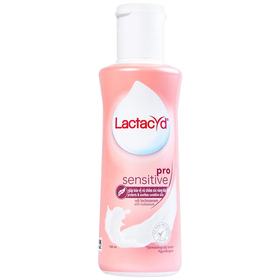 Dung dịch vệ sinh phụ nữ Lactacyd Pro Sensitive kháng khuẩn, giảm ngứa (150ml)