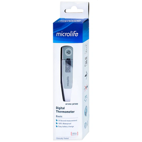 Nhiệt kế điện tử Microlife MT500 hỗ trợ đo thân nhiệt ở vị trí miệng, nách, hậu môn