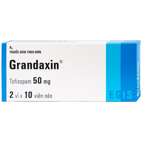 Thuốc Grandaxin 50mg điều trị bệnh tâm thần (2 vỉ x 10 viên)
